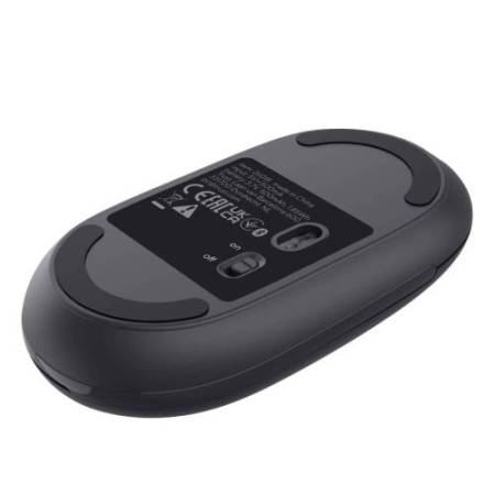 Mouse - ultrasottile - wireless - ricaricabile - Nero - Trust