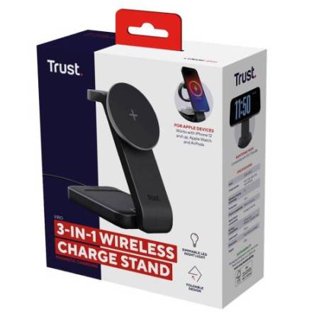 Base di ricarica wireless - 3-in-1 - per dispositivi Apple – Viro - Trust