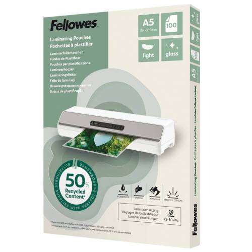 Pouches riciclate - A5 - 2x80 micron...