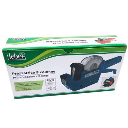 Prezzatrice Lebez 200 - 1 banda - 8 colonne - con €uro - nero - Lebez