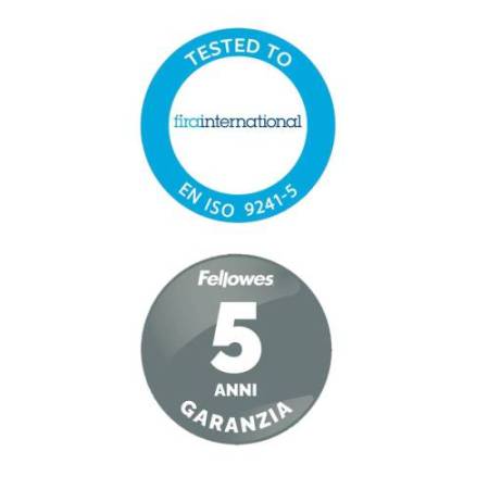 Poggiapolsi da tastiera - gel - blu trasparente - Fellowes