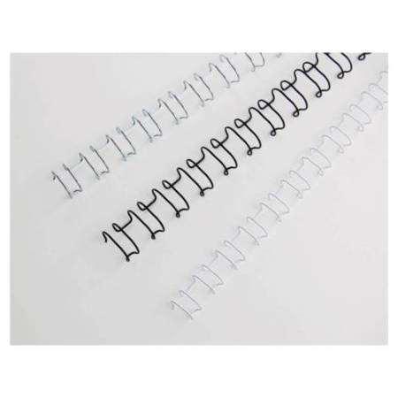 Dorsi spirale IbiWire - metallo - 21 anelli - 6 mm - argento - GBC - scatola 100 pezzi