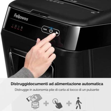 Distruggidocumenti AutoMax 150C - a frammenti - 32L - Fellowes