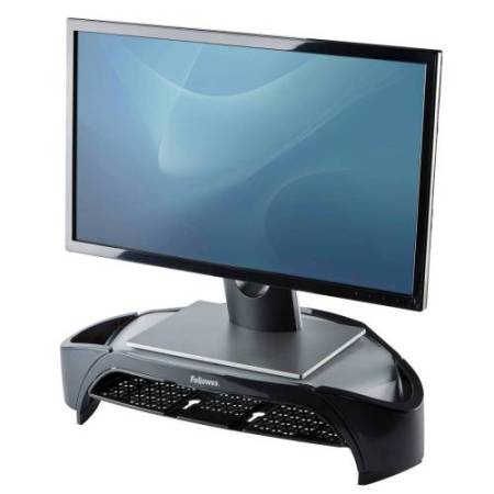 Supporto monitor plus - vaschetta e scomparti - Fellowes