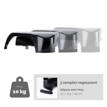 Supporto monitor plus - vaschetta e scomparti - Fellowes