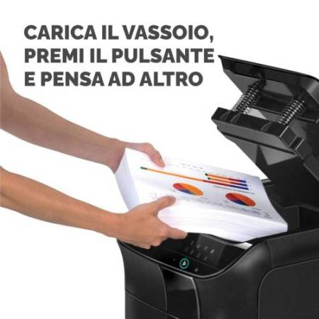 Distruggidocumenti Automax 600m - a microframmenti - 83lt - Fellowes