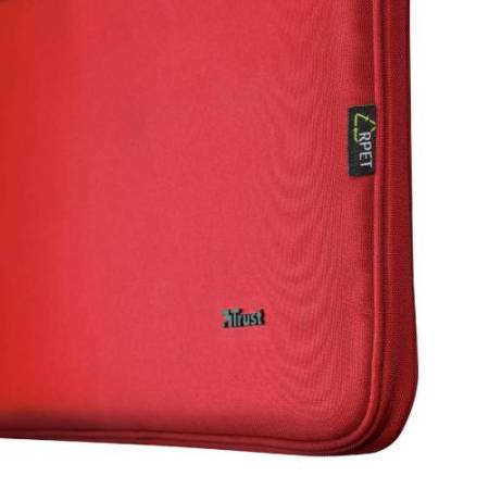 Borsa per notebook - Bologna - ecocompatibile - da 16" - rosso - Trust