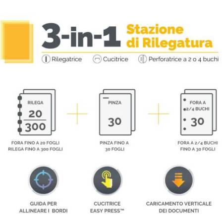 Rilegatrice 3 in1 Lyra - Fellowes