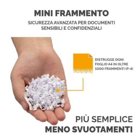 Distruggidocumenti LX-41 - a frammenti - nero - Fellowes