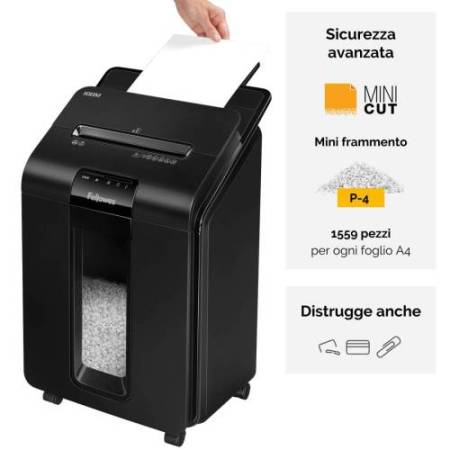 Distruggidocumenti automatico 100M - a mini frammenti - Fellowes