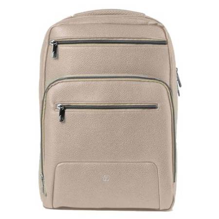 Zaino Gate Trended - 29 x 42 x 15 cm - ecopelle - ghiaccio - In Tempo