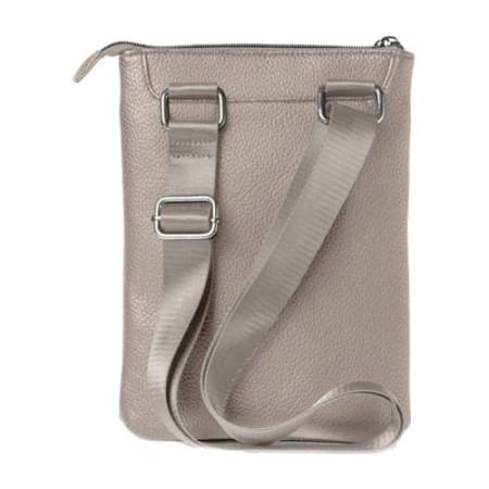 City bag piccola Gate Trended - 20 x 26 x 2 cm - ecopelle - ghiaccio - In Tempo