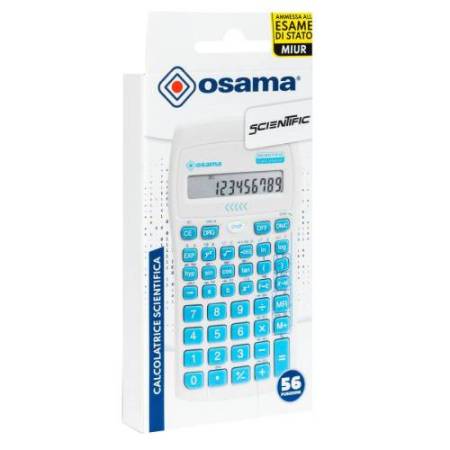 Calcolatrice scientifica OS 134/10 BeColor - bianco - tasti azzurri - Osama