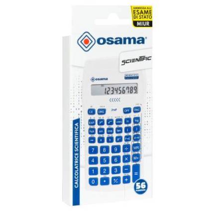 Calcolatrice scientifica OS 134/10 BeColor - bianco - tasti blu - Osama