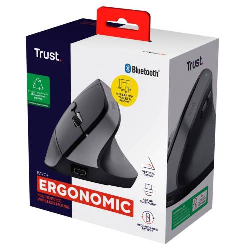 Mouse ergonomico wireless Bayo+ - Trust
