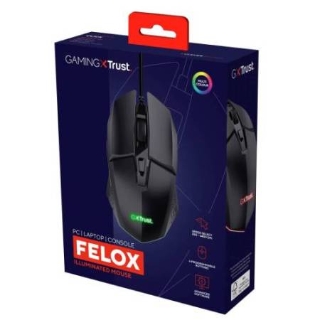 Mouse Gaming illuminato GXT 109 FRLOX - nero - Trust