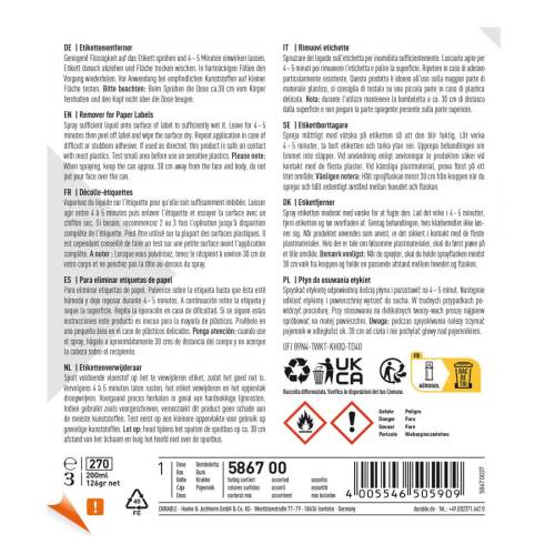 Detergente per rimozione etichette...