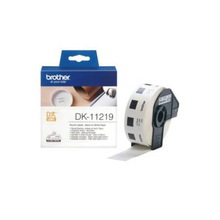Brother - Rotolo 1200 Etichette circolari adesive diametro 12mm - DK-11219