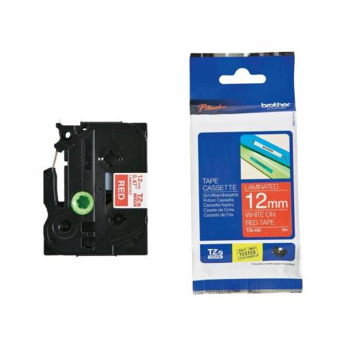 Brother - Nastro -  Bianco/Rosso -...