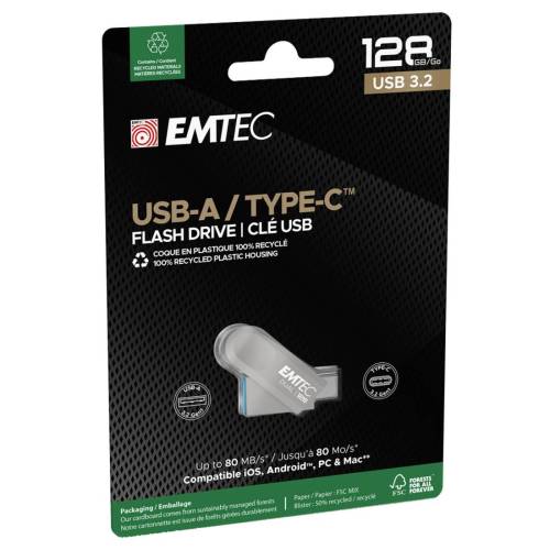Emtec - Memoria Type C - C280 - 128GB...
