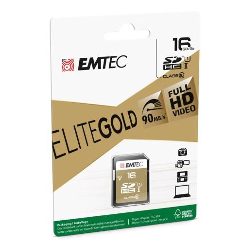 Emtec - SDHC Class 10 Gold + -...
