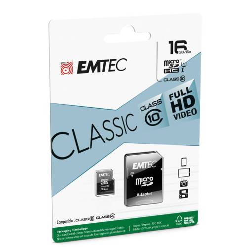 Emtec - Micro SDHC Class 10 Classic -...