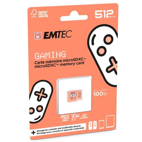 Emtec - MSD Gaming UHS-I U3 V30 A2 -...