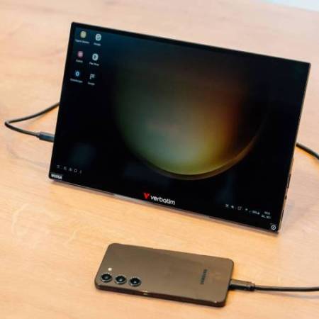 Monitor portatile - 13.3" - WUXGA Touch ALU con Wireless - Power bank incluso 5000mAh - Verbatim