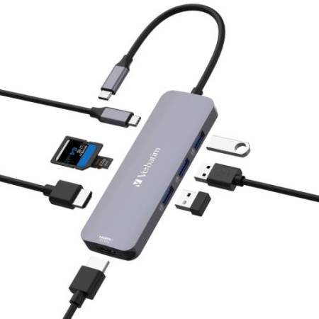 Verbatim - USB-C Pro Multiport Hub 8 Port - 32151