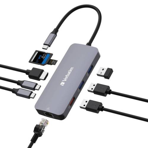 Verbatim - USB-C Pro Multiport Hub 9...