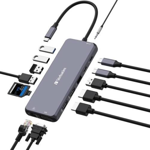 Verbatim - USB-C Pro Multiport Hub 14...