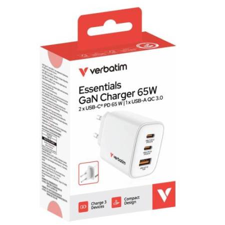 Caricabatterie - da parete - GaN Essentials - Verbatim