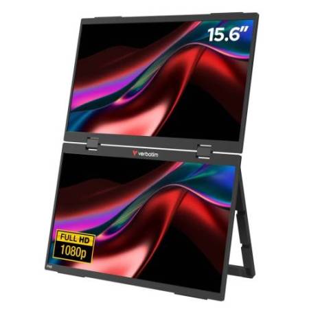 Monitor - portatile - 15.6"- dual LIGHT - Verbatim