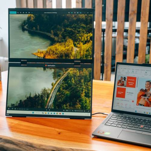 Monitor - portatile - 15.6"- dual...