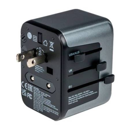 Verbatim - Adattatore da viaggio UTA-03 PD30W / QC / 2xUSB / 2xType-C