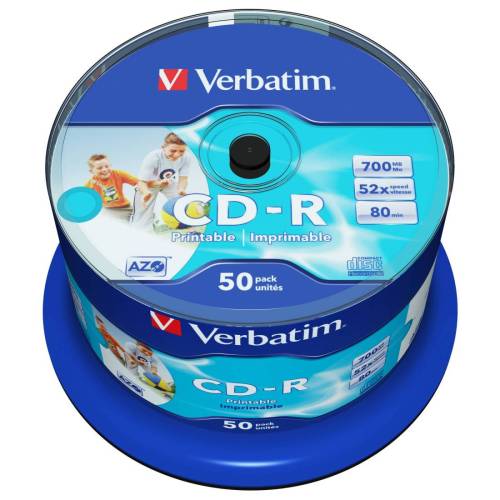 Verbatim - Scatola 50 CD-R Bulk Data...
