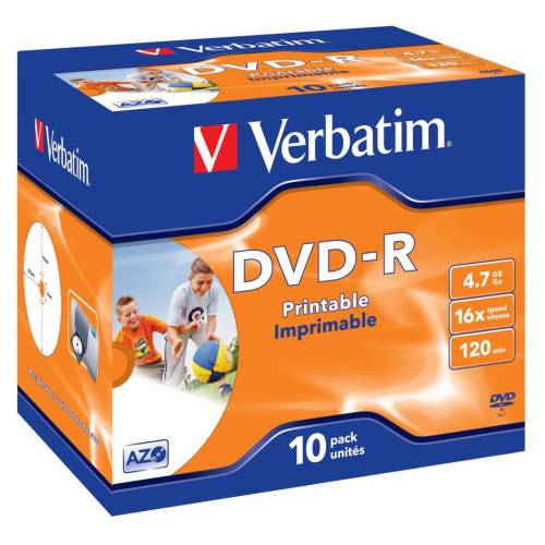 Verbatim - Scatola 10 DVD-R - Jewel...