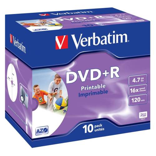 Verbatim - Scatola 10 DVD+R Jewel...