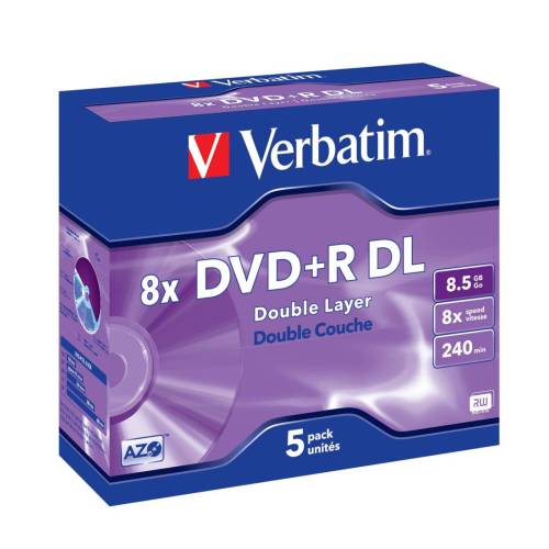 Verbatim - Scatola 5 DVD+R Dual Layer...