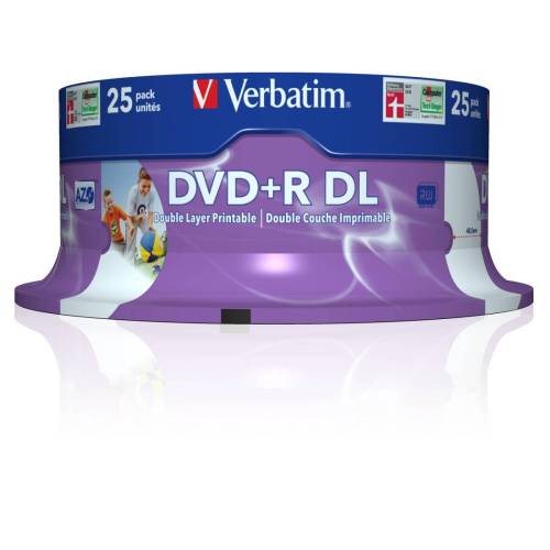 Verbatim - Scatola 25 DVD+R Dual...