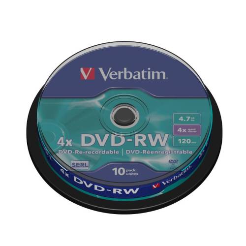 Verbatim - Scatola 10 DVD-RW -...