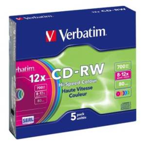 Verbatim - Scatola 5 CD-RW...