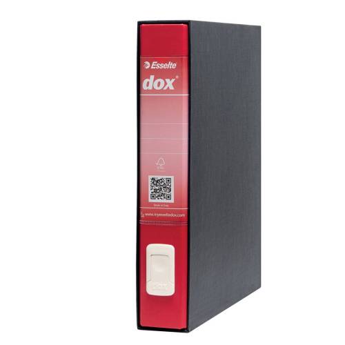 Registratore Dox 4  - dorso 5 cm - commerciale 23x29,7 cm - rosso - Esselte