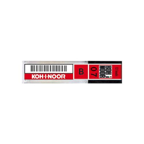Micromine - mina 0,7mm - gradazione B - Koh I Noor - astuccio 12 mine