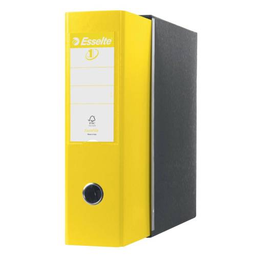 Registratore Eurofile G53 - dorso 8 cm - commerciale 23x30 cm - giallo vivida - Esselte