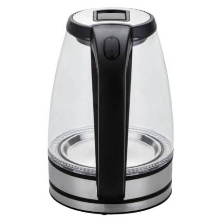 Bollitore elettrico cordless - caraffa in vetro - 2200 W - nero - Melchioni family