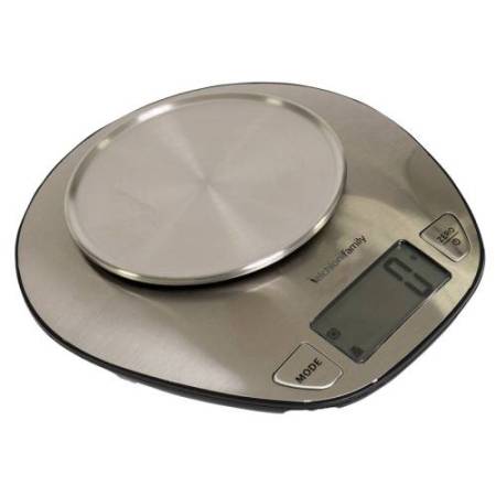 Bilancia da cucina Graal - con ciotola - peso massimo 5 kg - acciaio - Melchioni family