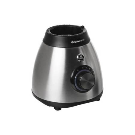 Frullatore Frullo Glass - con bicchiere in vetro - 600 W - nero/argento - Melchioni family