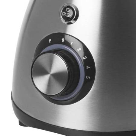 Frullatore Frullo Glass - con bicchiere in vetro - 600 W - nero/argento - Melchioni family