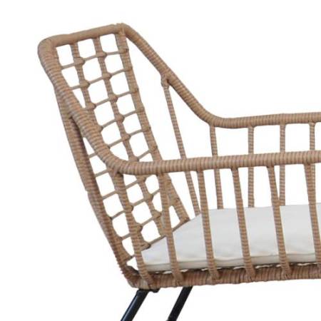 Salotto Cebu - polyrattan naturale - Garden Friend - set 4 elementi